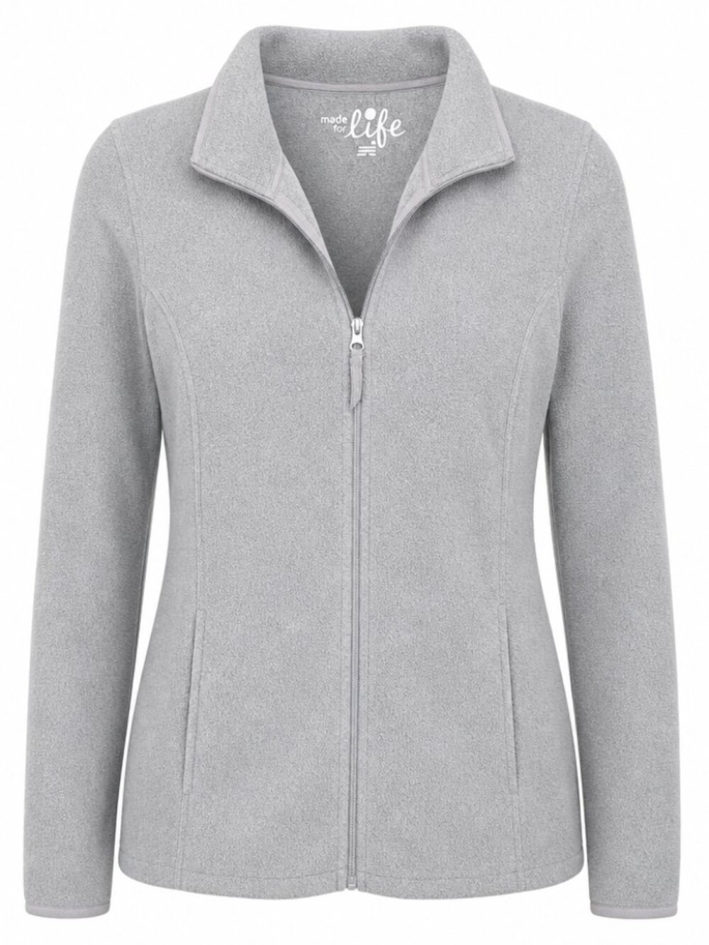 Made for life Cozycore Casual Full Zip Gray Fleece Jacket Medium